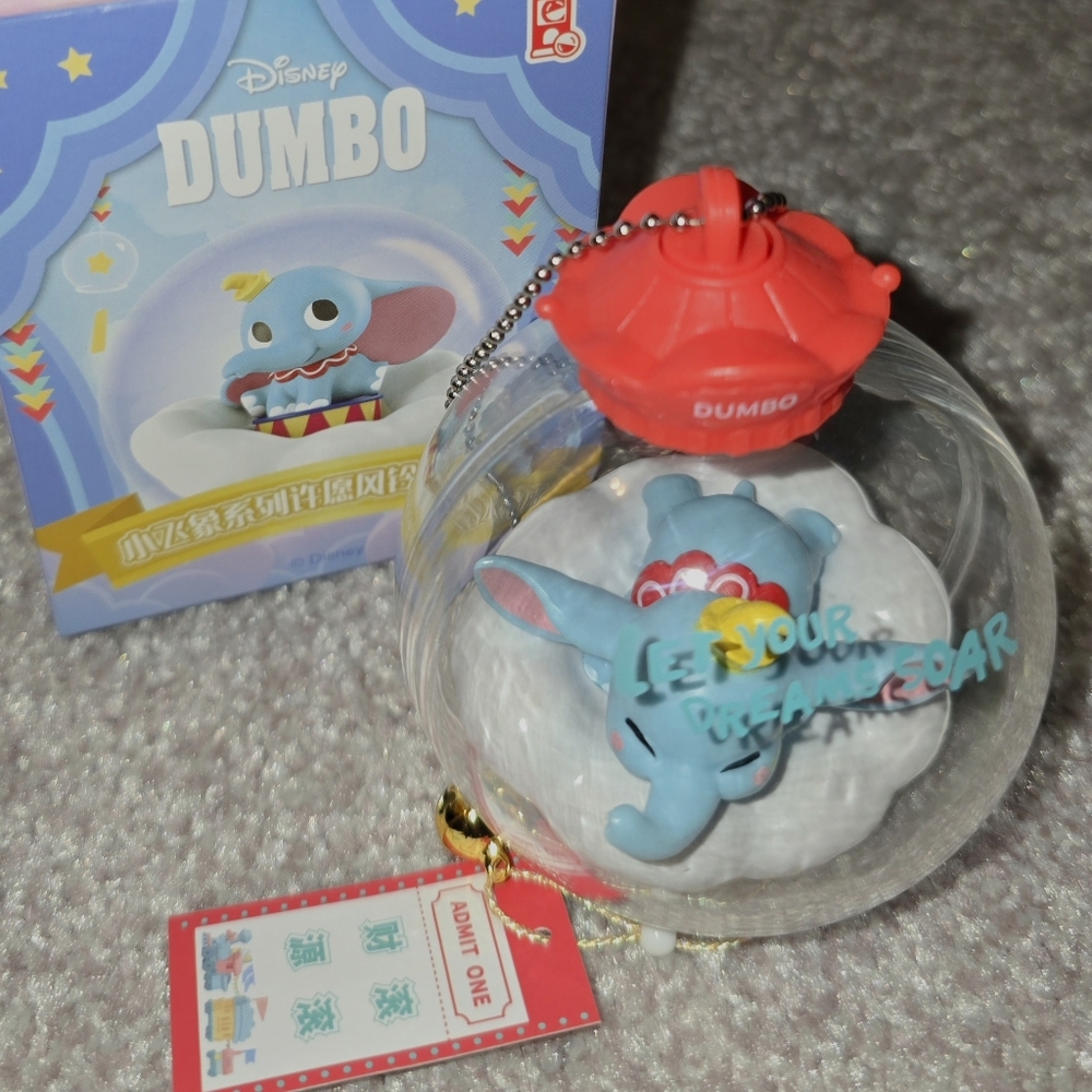 Disney Dumbo Wishing Wind Chime Crystal Ball (Red-Let Your Dreams Soar) NEW!